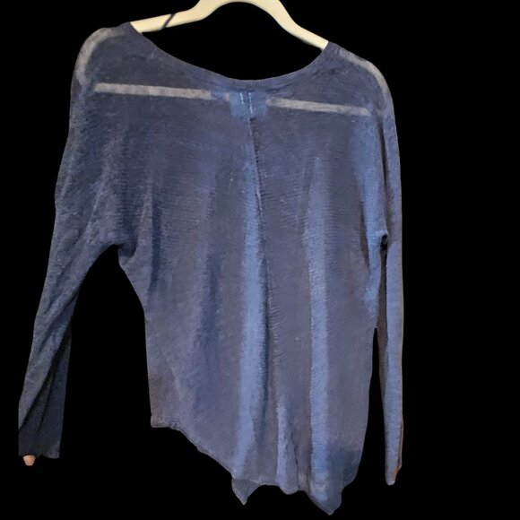 Simply Vera Vera Wang Gray Lightweight Asymmetrical Hem Sweater Size Large - Picture 5 of 6